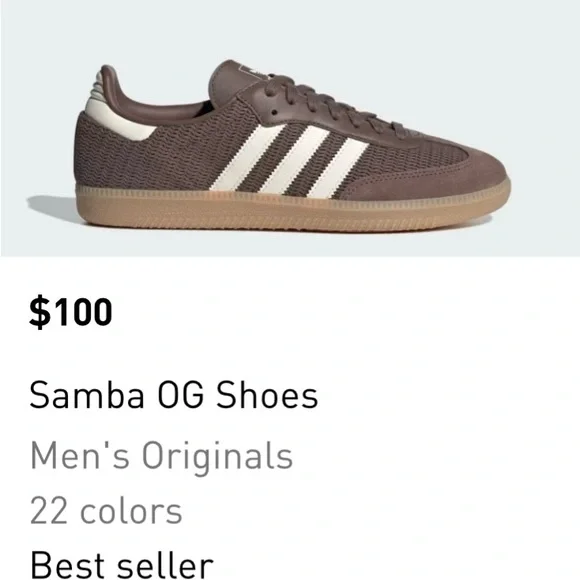 adidas | Shoes | Adidas Brown Samba Og Sneakers This Is Mens